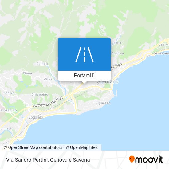 Mappa Via Sandro Pertini