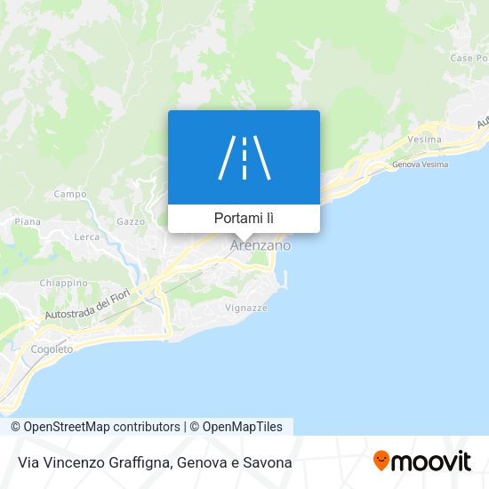 Mappa Via Vincenzo Graffigna