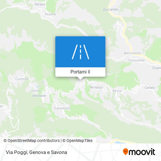 Mappa Via Poggi