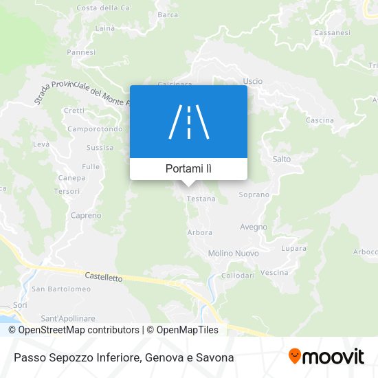 Mappa Passo Sepozzo Inferiore