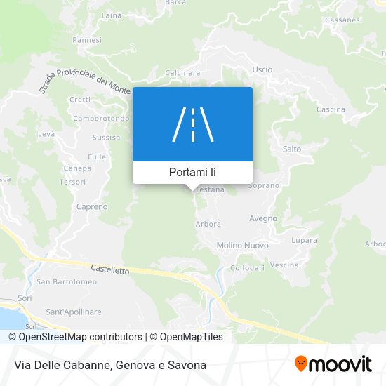 Mappa Via Delle Cabanne