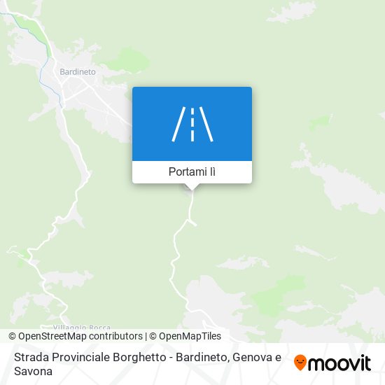 Mappa Strada Provinciale Borghetto - Bardineto