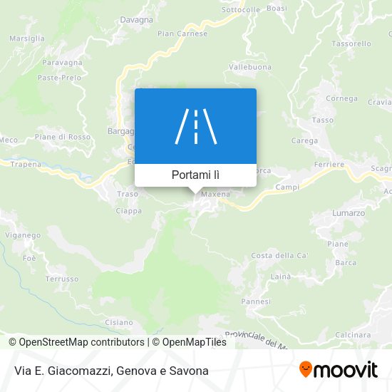Mappa Via E. Giacomazzi