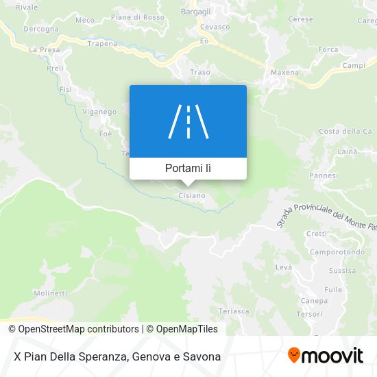 Mappa X Pian Della Speranza
