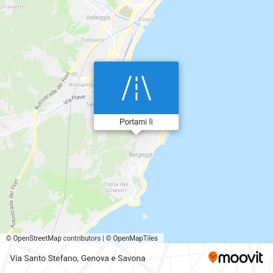 Mappa Via Santo Stefano