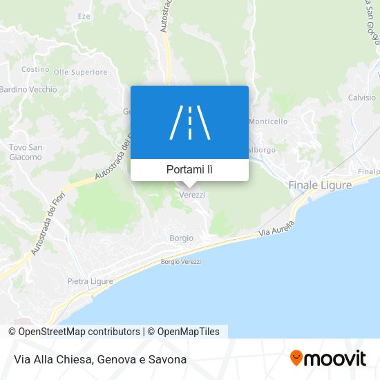 Mappa Via Alla Chiesa