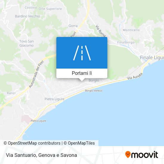 Mappa Via Santuario
