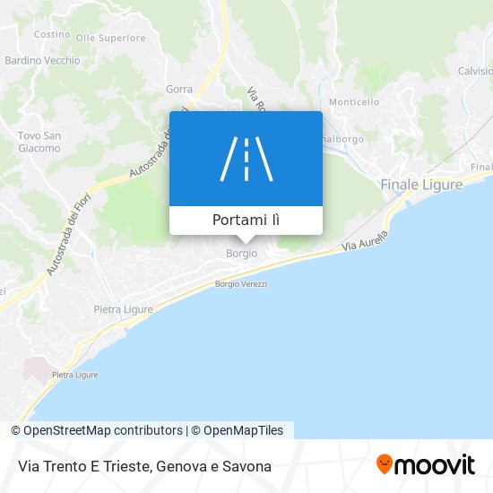 Mappa Via Trento E Trieste