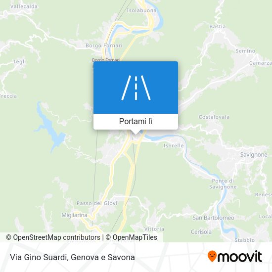 Mappa Via Gino Suardi