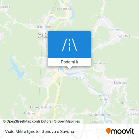 Mappa Viale Milite Ignoto