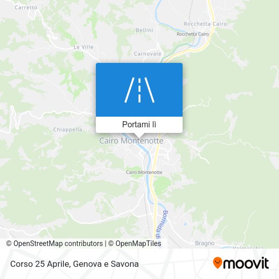 Mappa Corso 25 Aprile