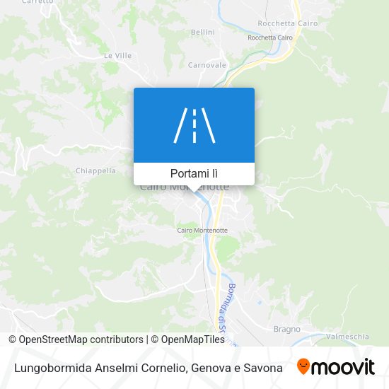 Mappa Lungobormida Anselmi Cornelio