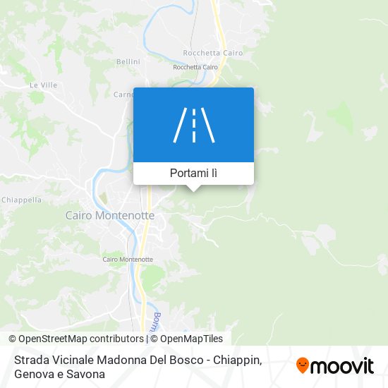 Mappa Strada Vicinale Madonna Del Bosco - Chiappin