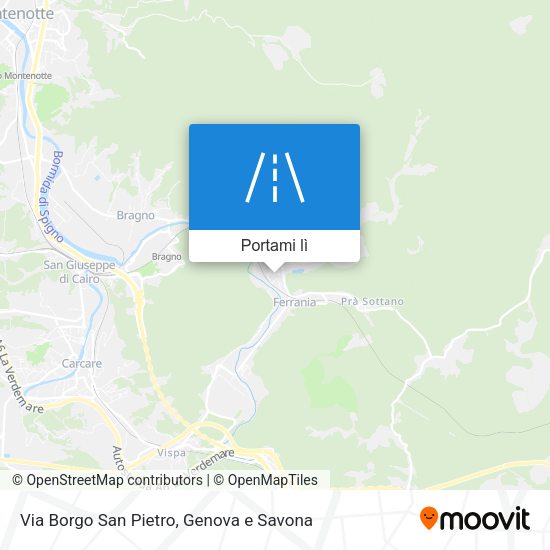 Mappa Via Borgo San Pietro