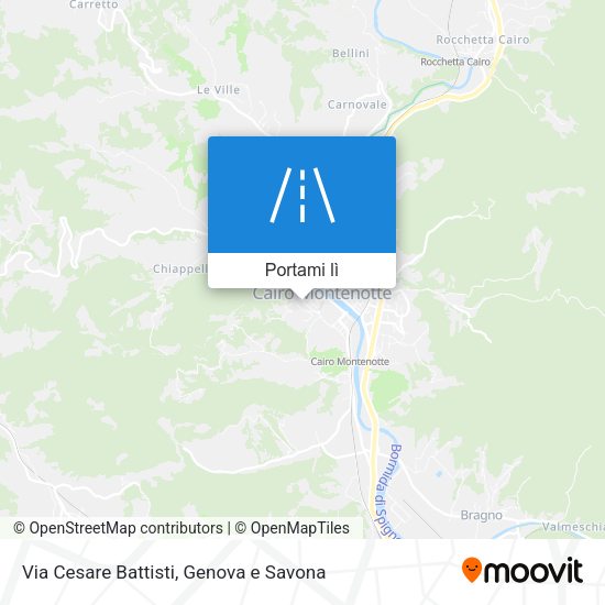 Mappa Via Cesare Battisti