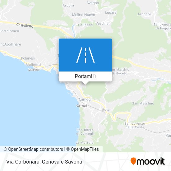 Mappa Via Carbonara