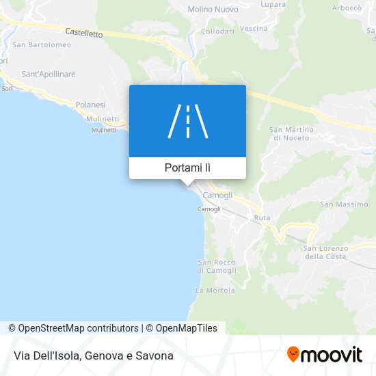 Mappa Via Dell'Isola