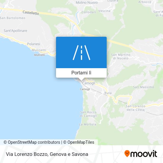 Mappa Via Lorenzo Bozzo