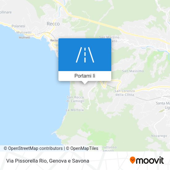 Mappa Via Pissorella Rio