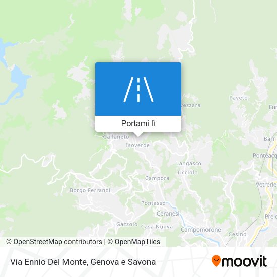 Mappa Via Ennio Del Monte