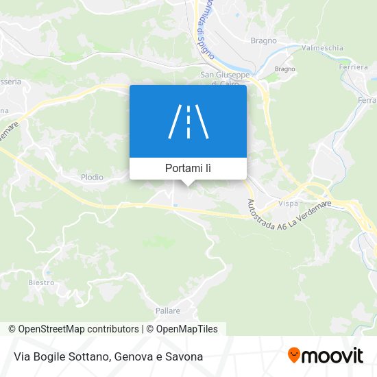 Mappa Via Bogile Sottano
