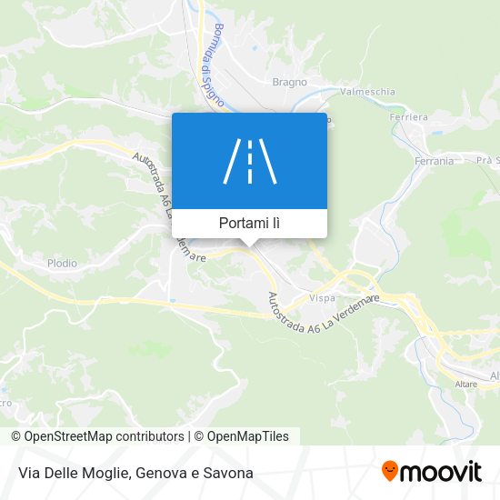 Mappa Via Delle Moglie