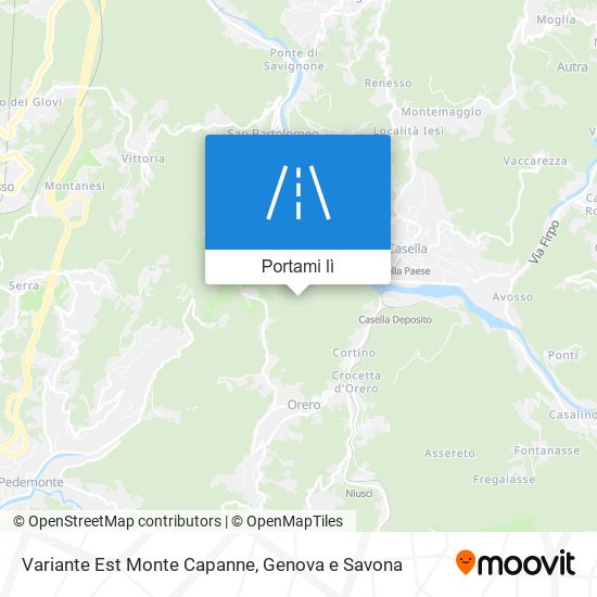 Mappa Variante Est Monte Capanne