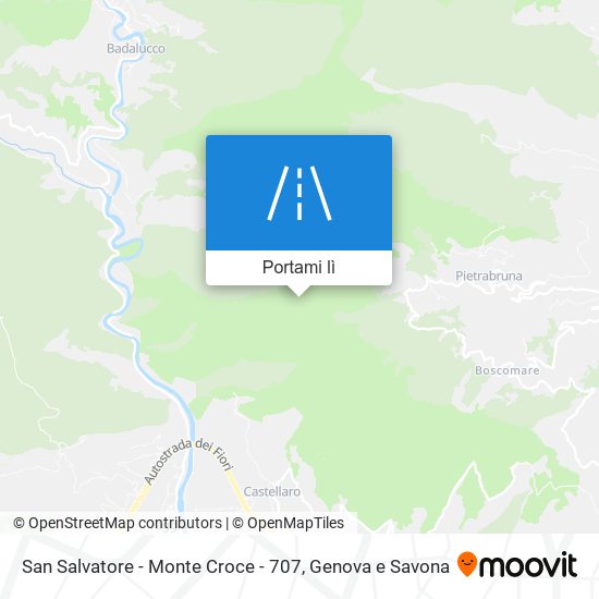 Mappa San Salvatore - Monte Croce - 707