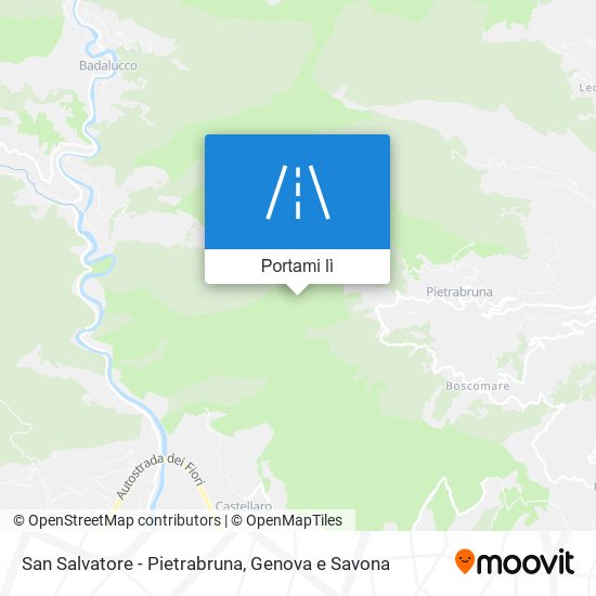 Mappa San Salvatore - Pietrabruna