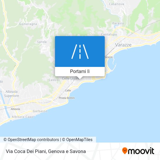 Mappa Via Coca Dei Piani