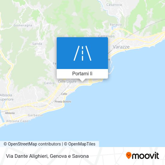 Mappa Via Dante Alighieri