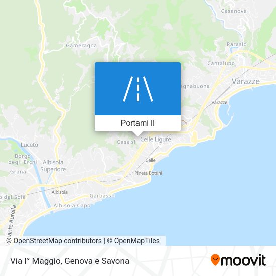 Mappa Via I° Maggio