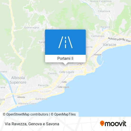 Mappa Via Ravezza
