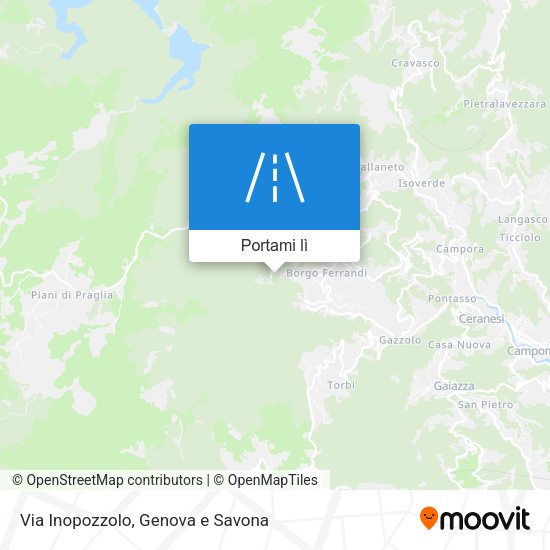 Mappa Via Inopozzolo