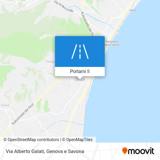 Mappa Via Alberto Galati