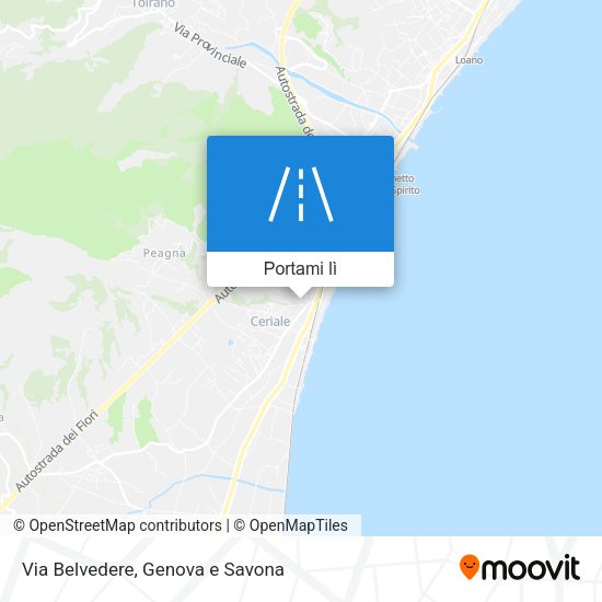 Mappa Via Belvedere
