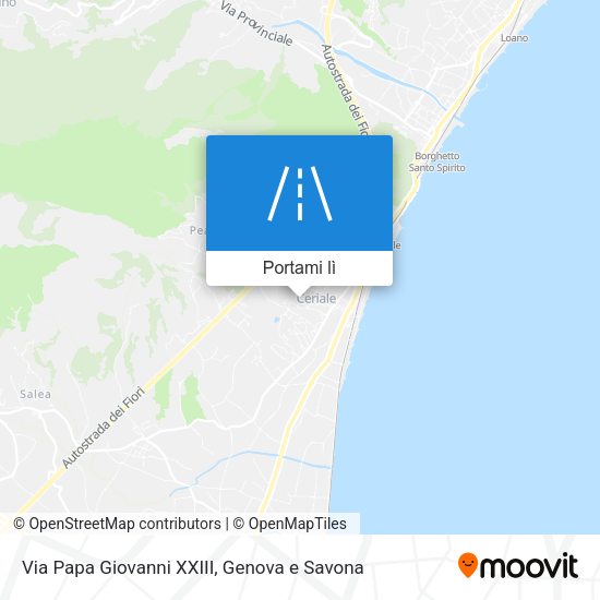 Mappa Via Papa Giovanni XXIII