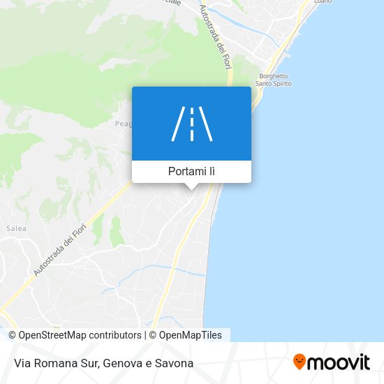 Mappa Via Romana Sur