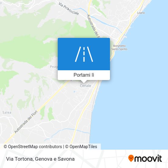Mappa Via Tortona