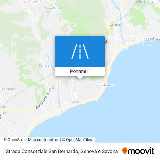 Mappa Strada Consorziale San Bernardo