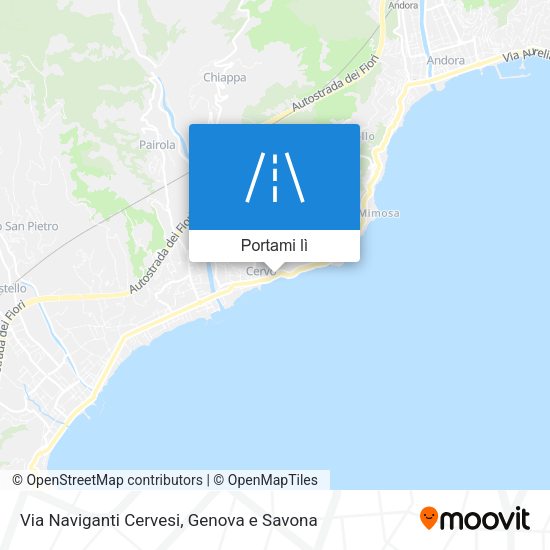 Mappa Via Naviganti Cervesi