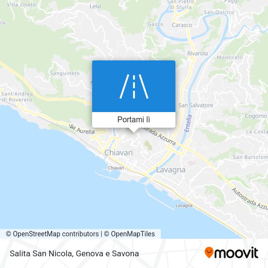 Mappa Salita San Nicola