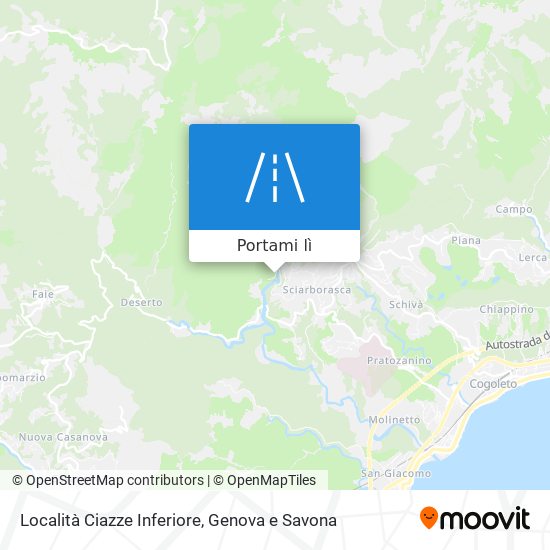 Mappa Località Ciazze Inferiore