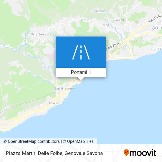 Mappa Piazza Martiri Delle Foibe