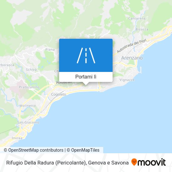 Mappa Rifugio Della Radura (Pericolante)