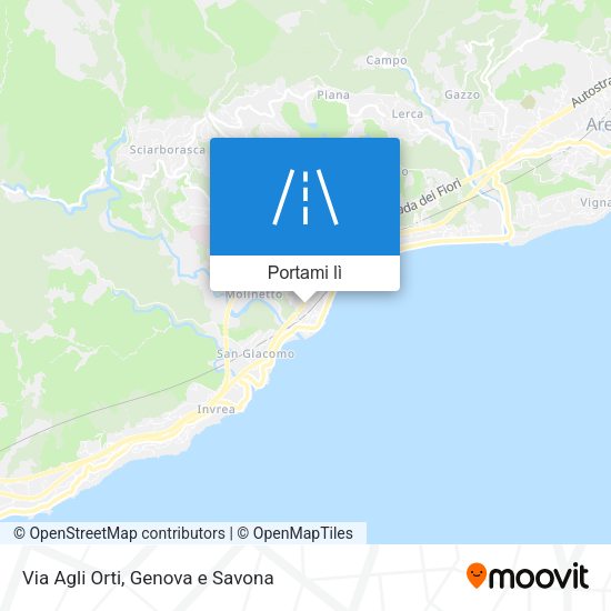 Mappa Via Agli Orti
