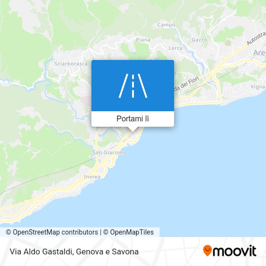 Mappa Via Aldo Gastaldi