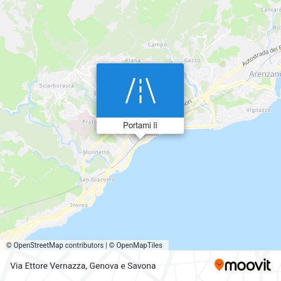 Mappa Via Ettore Vernazza