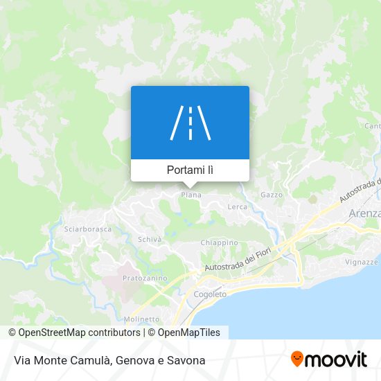 Mappa Via Monte Camulà