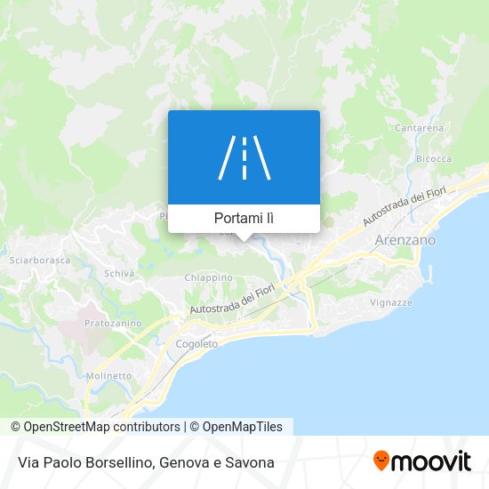 Mappa Via Paolo Borsellino